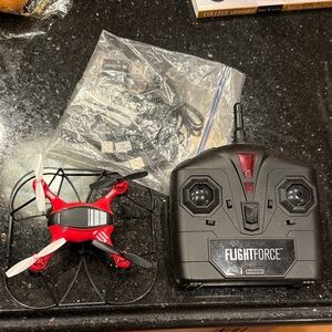 Brookstone Red and Black Drone with Controller Brand NEW without box